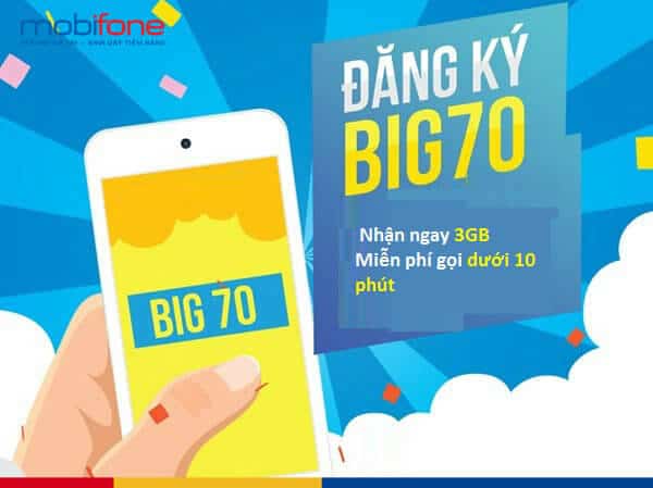 Hướng dẫn đăng ký gói cước BIG70 Vinaphone.