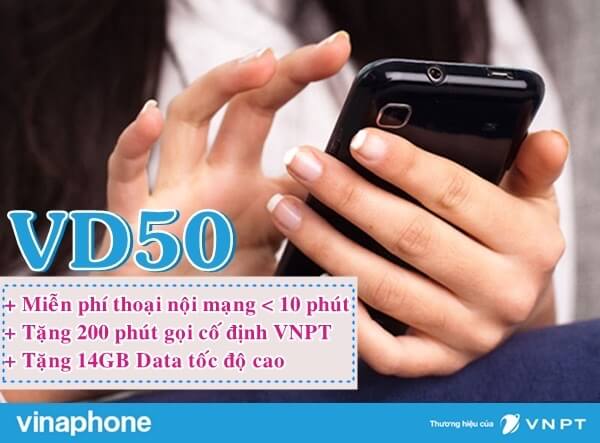 Hướng dẫn đăng ký gói cước VD50 Vinaphone.
